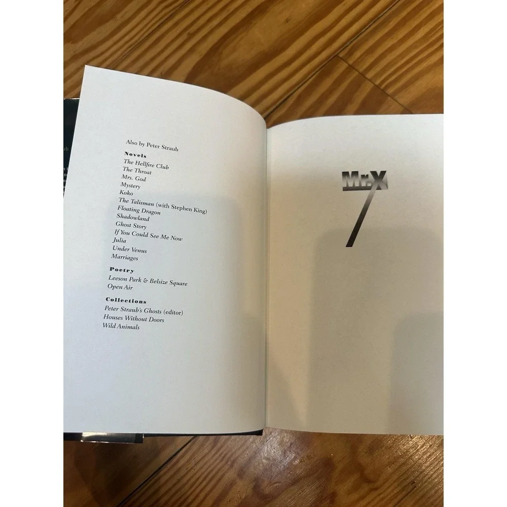Mr. X by Peter Straub (1999, Hardcover) Signed First Edition,1st Print Horror
